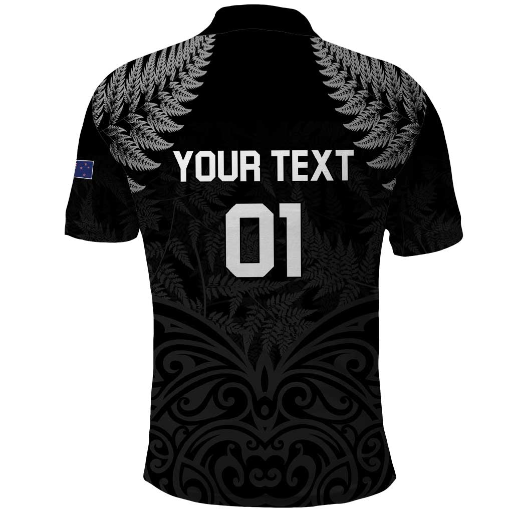 Custom New Zealand 2024 Rugby Polo Shirt Silver Fern Aotearoa Kiwi
