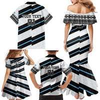 Custom Fiji 2024 Rugby Family Matching Mermaid Dress and Hawaiian Shirt Fijian Tapa Pattern LT01 - Polynesian Pride