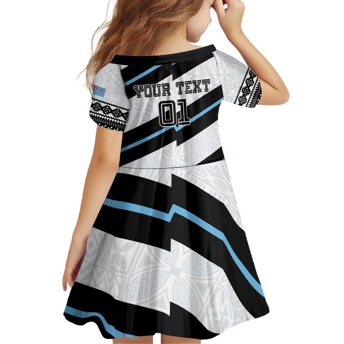 Custom Fiji 2024 Rugby Family Matching Off Shoulder Short Dress and Hawaiian Shirt Fijian Tapa Pattern LT01 - Polynesian Pride