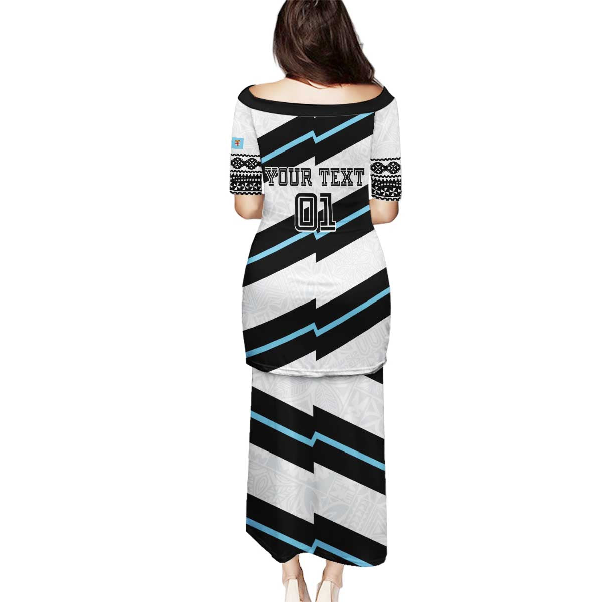 Custom Fiji 2024 Rugby Family Matching Puletasi and Hawaiian Shirt Fijian Tapa Pattern LT01 - Polynesian Pride