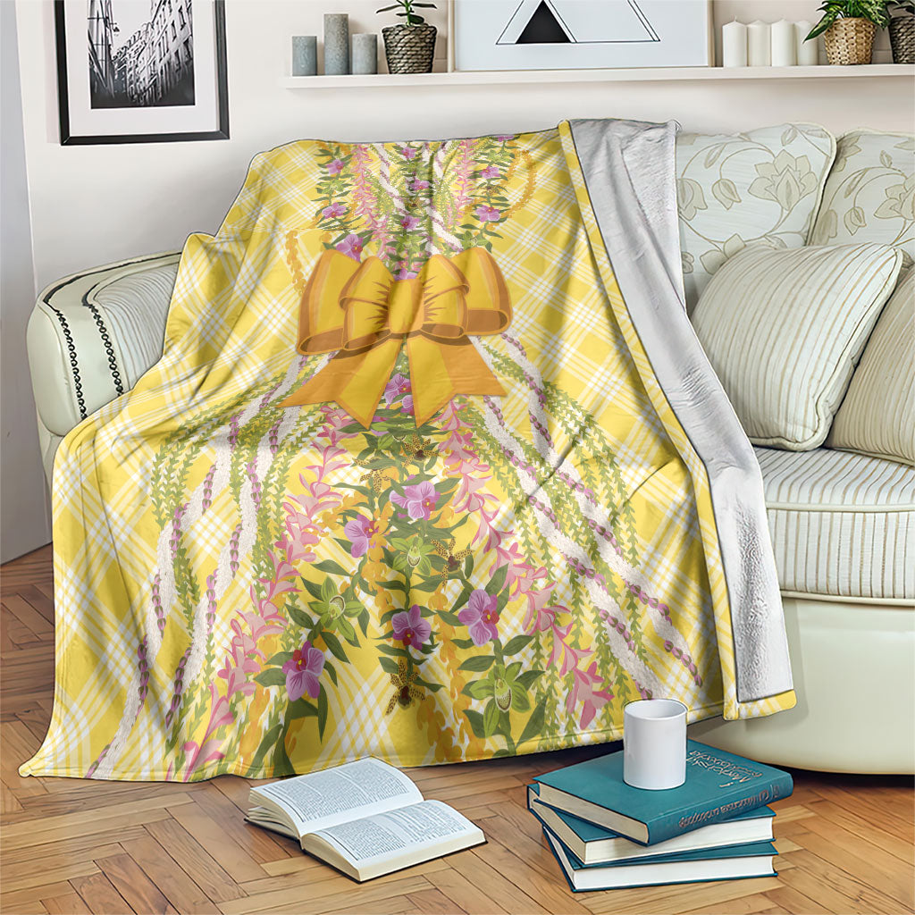 Hawaii Palaka Pikake Lokelani Plumeria Blanket Melemele Coquette Bow