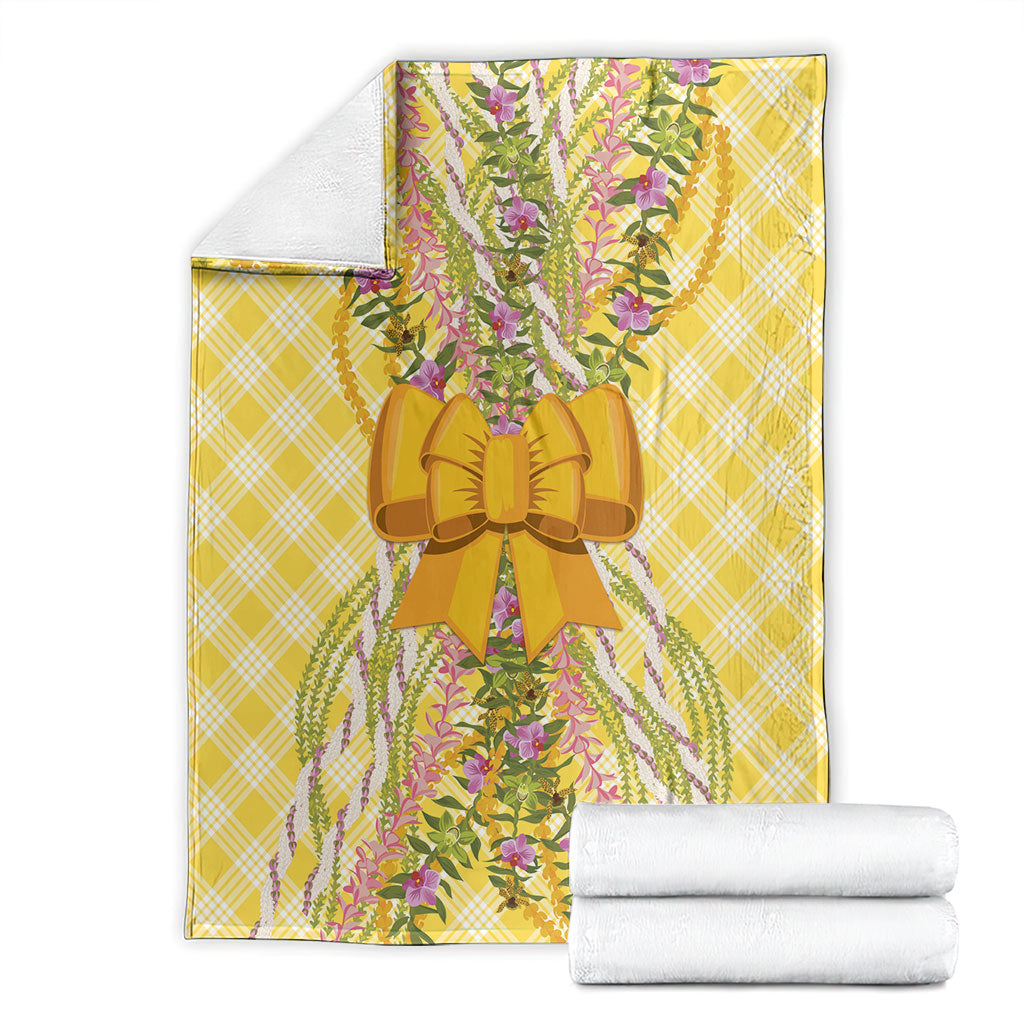 Hawaii Palaka Pikake Lokelani Plumeria Blanket Melemele Coquette Bow