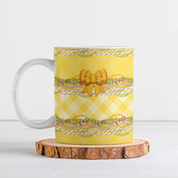 Hawaii Palaka Pikake Lokelani Plumeria Ceramic Mug Melemele Coquette Bow