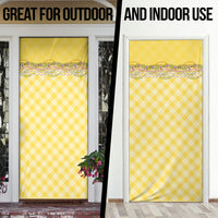 Hawaii Palaka Pikake Lokelani Plumeria Door Cover Melemele Coquette Bow