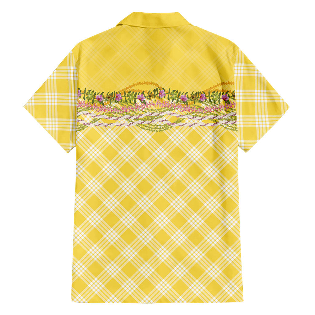 Hawaii Palaka Pikake Lokelani Plumeria Family Matching Off Shoulder Maxi Dress and Hawaiian Shirt Melemele Coquette Bow LT01 - Polynesian Pride