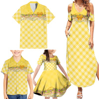 Hawaii Palaka Pikake Lokelani Plumeria Family Matching Summer Maxi Dress and Hawaiian Shirt Melemele Coquette Bow