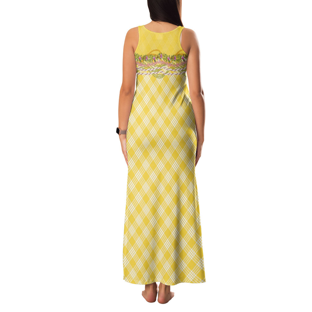 Hawaii Palaka Pikake Lokelani Plumeria Family Matching Tank Maxi Dress and Hawaiian Shirt Melemele Coquette Bow LT01 - Polynesian Pride