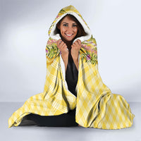 Hawaii Palaka Pikake Lokelani Plumeria Hooded Blanket Melemele Coquette Bow