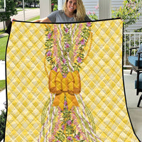 Hawaii Palaka Pikake Lokelani Plumeria Quilt Melemele Coquette Bow