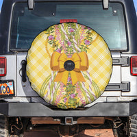 Hawaii Palaka Pikake Lokelani Plumeria Spare Tire Cover Melemele Coquette Bow