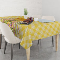 Hawaii Palaka Pikake Lokelani Plumeria Tablecloth Melemele Coquette Bow