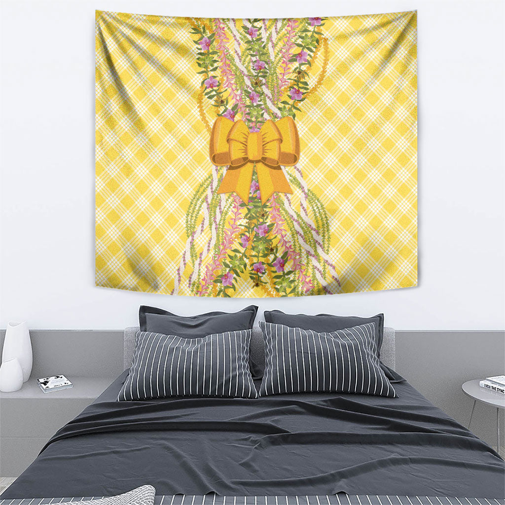 Hawaii Palaka Pikake Lokelani Plumeria Tapestry Melemele Coquette Bow