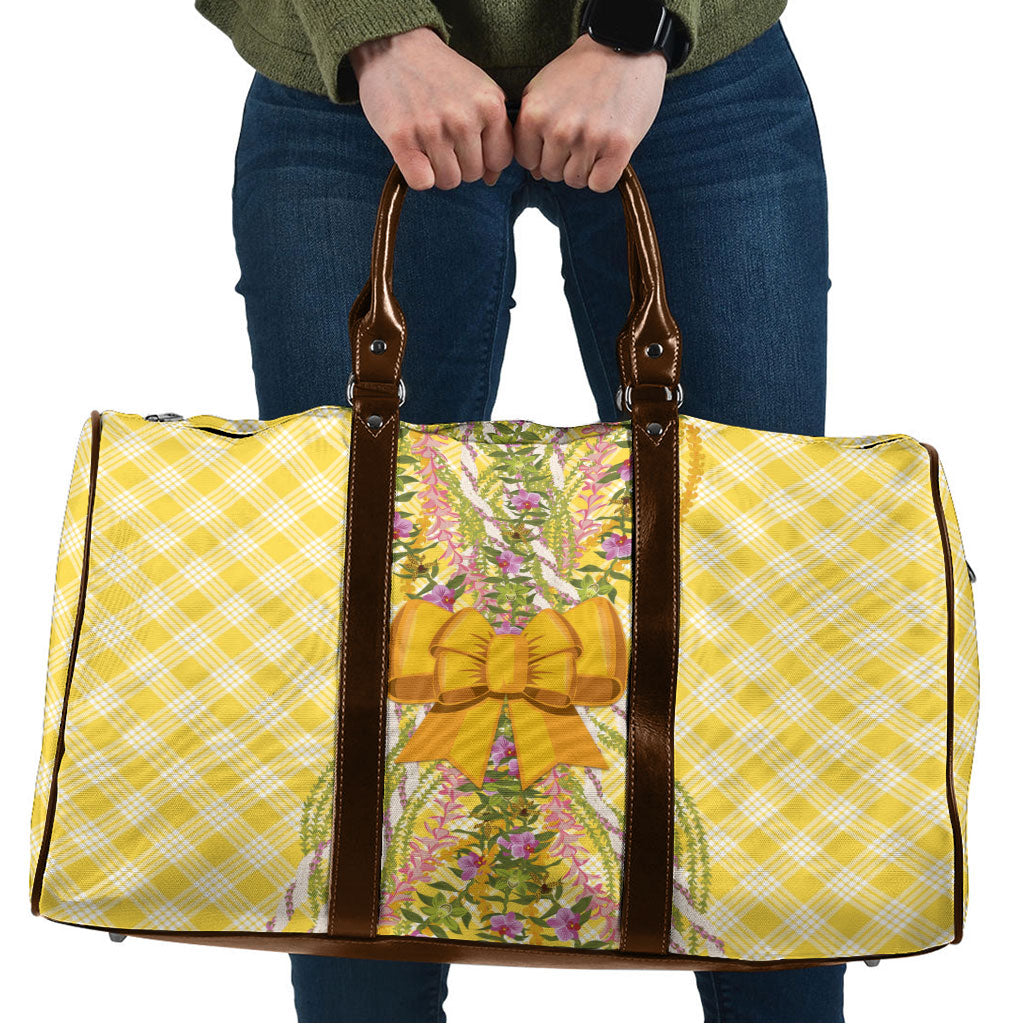 Hawaii Palaka Pikake Lokelani Plumeria Travel Bag Melemele Coquette Bow