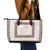 Samoa Siapo Brown Trimmed Leather Tote Bag Samoa White Sunday - Polynesian Pride