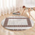 Samoa Siapo Brown Trimmed Round Carpet Samoa White Sunday - Polynesian Pride