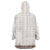 Samoa Siapo Brown Trimmed Wearable Blanket Hoodie Samoa White Sunday - Polynesian Pride