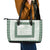 Samoa Siapo Green Trimmed Leather Tote Bag Samoa White Sunday - Polynesian Pride