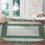 Samoa Siapo Green Trimmed Round Carpet Samoa White Sunday - Polynesian Pride