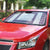 Samoa Siapo Purple Trimmed Auto Sun Shade Samoa White Sunday - Polynesian Pride