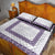 Samoa Siapo Purple Trimmed Quilt Bed Set Samoa White Sunday - Polynesian Pride