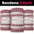 Samoa Siapo Red Trimmed Neck Gaiter Samoa White Sunday - Polynesian Pride