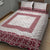 Samoa Siapo Red Trimmed Quilt Bed Set Samoa White Sunday - Polynesian Pride