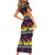 Hawaii Hibiscus Palm Tree Sunset Short Sleeve Bodycon Dress Tropical Style - Polynesian Pride