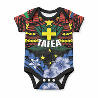 Personalised Vanuatu Tafea Province Baby Onesie Unique Tropical Tribal Pattern LT01 Colorful - Polynesian Pride