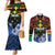 Personalised Vanuatu Tafea Province Couples Matching Mermaid Dress and Long Sleeve Button Shirt Unique Tropical Tribal Pattern