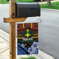 Personalised Vanuatu Tafea Province Garden Flag Unique Tropical Tribal Pattern