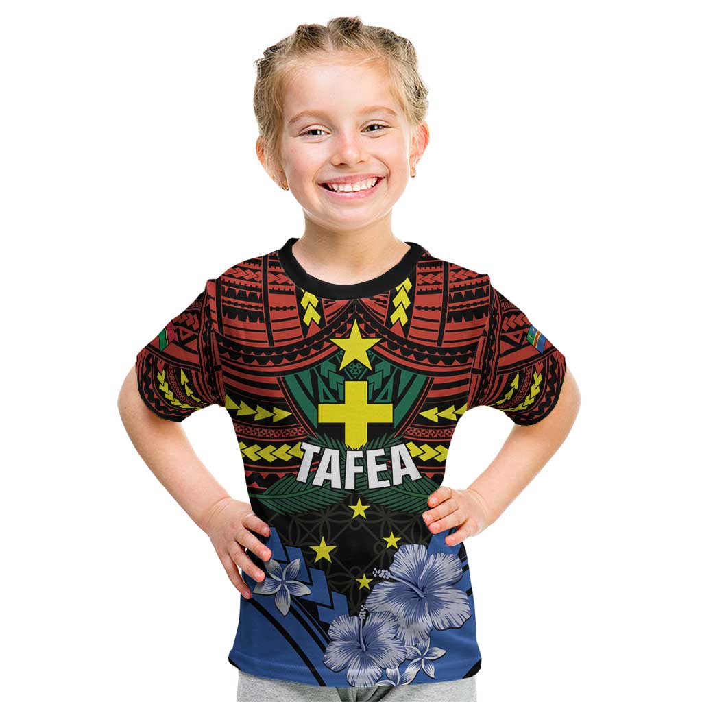 Personalised Vanuatu Tafea Province Kid T Shirt Unique Tropical Tribal Pattern