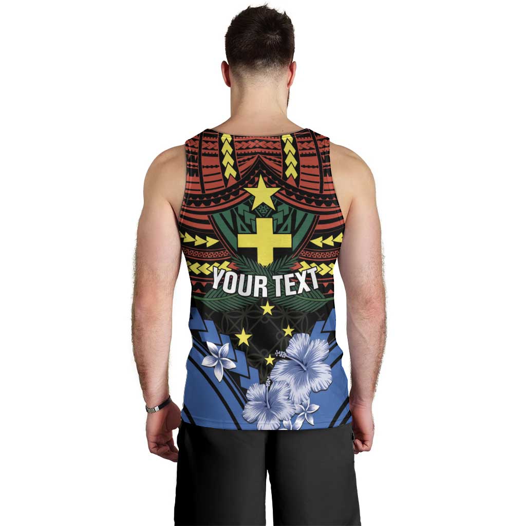 Personalised Vanuatu Tafea Province Men Tank Top Unique Tropical Tribal Pattern
