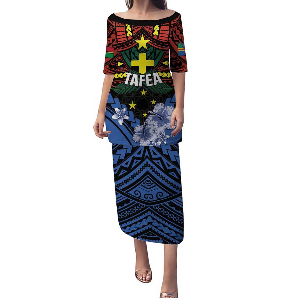Personalised Vanuatu Tafea Province Puletasi Unique Tropical Tribal Pattern