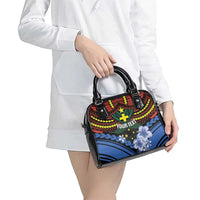 Personalised Vanuatu Tafea Province Shoulder Handbag Unique Tropical Tribal Pattern