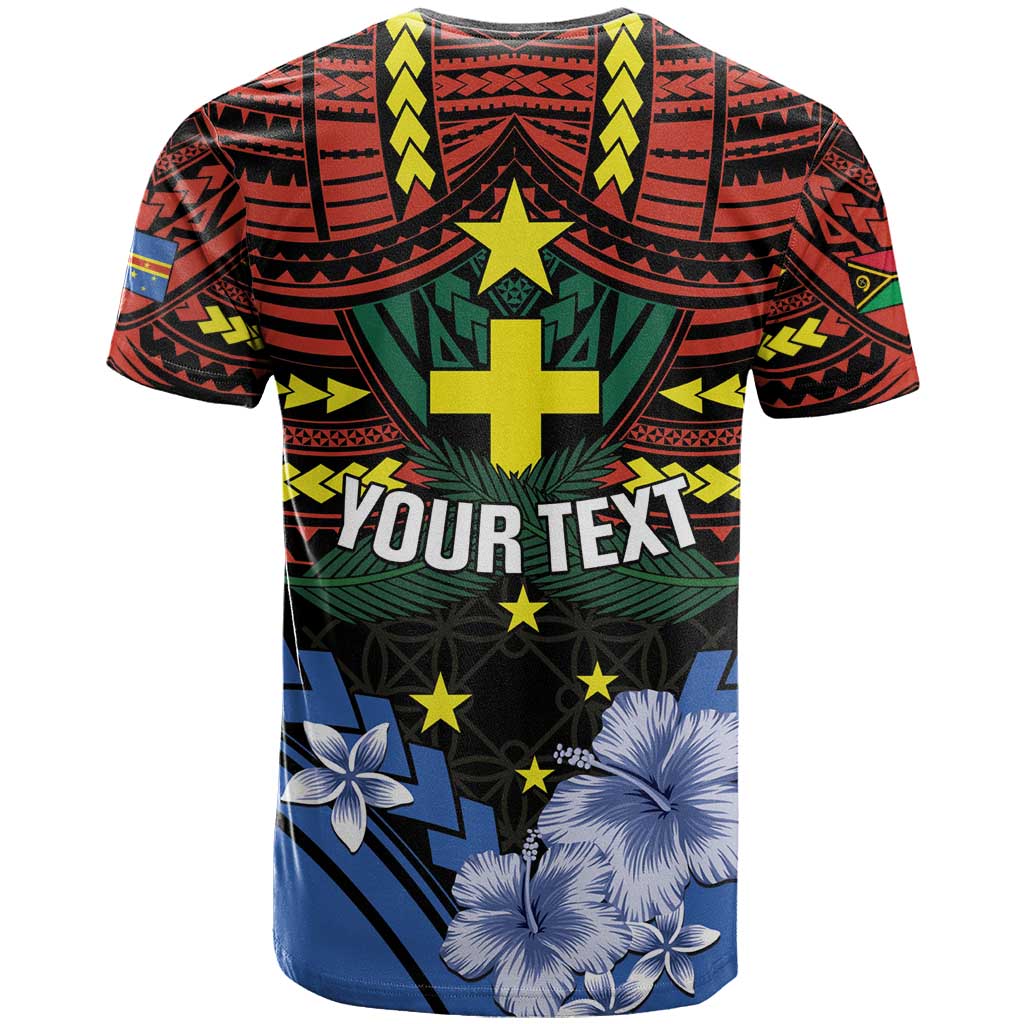 Personalised Vanuatu Tafea Province T Shirt Unique Tropical Tribal Pattern