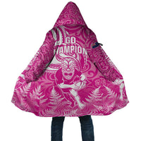New Zealand Silver Fern Rugby All Pink Cloak Maori Tiki Player With Ta Moko Tribal LT01 Unisex Pink - Polynesian Pride