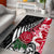 New Zealand and England Rugby Area Rug Silver Fern With Red Rose World Cup 2023 LT01 - Polynesian Pride