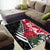 New Zealand and England Rugby Area Rug Silver Fern With Red Rose World Cup 2023 LT01 - Polynesian Pride