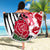 New Zealand and England Rugby Beach Blanket Silver Fern With Red Rose World Cup 2023 LT01 - Wonder Print Shop