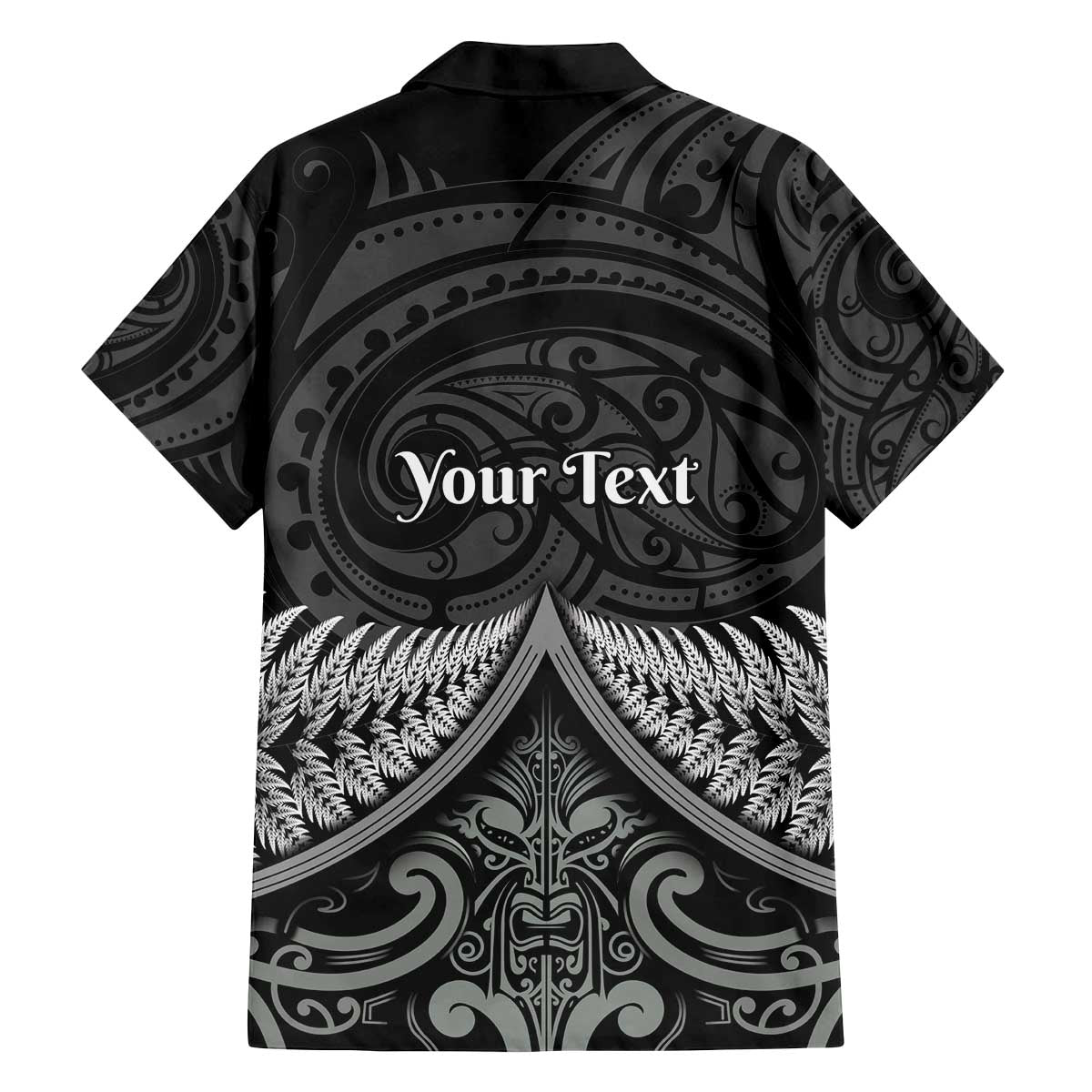 Personalised Toitu Te Tiriti Aotearoa Silver Fern Family Matching Off The Shoulder Long Sleeve Dress and Hawaiian Shirt New Zealand Maori Pattern LT01 - Polynesian Pride