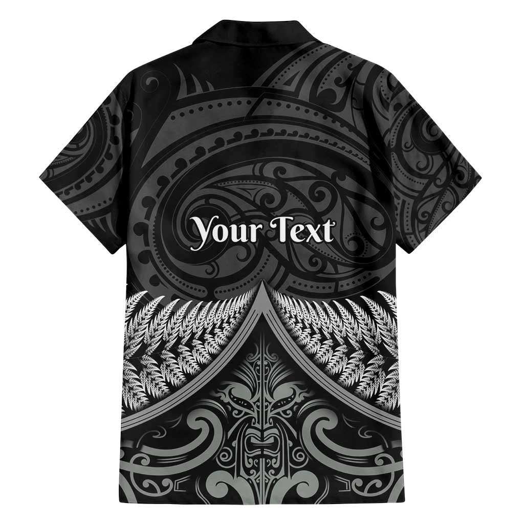 Personalised Toitu Te Tiriti Aotearoa Silver Fern Family Matching Off Shoulder Maxi Dress and Hawaiian Shirt New Zealand Maori Pattern LT01 - Polynesian Pride