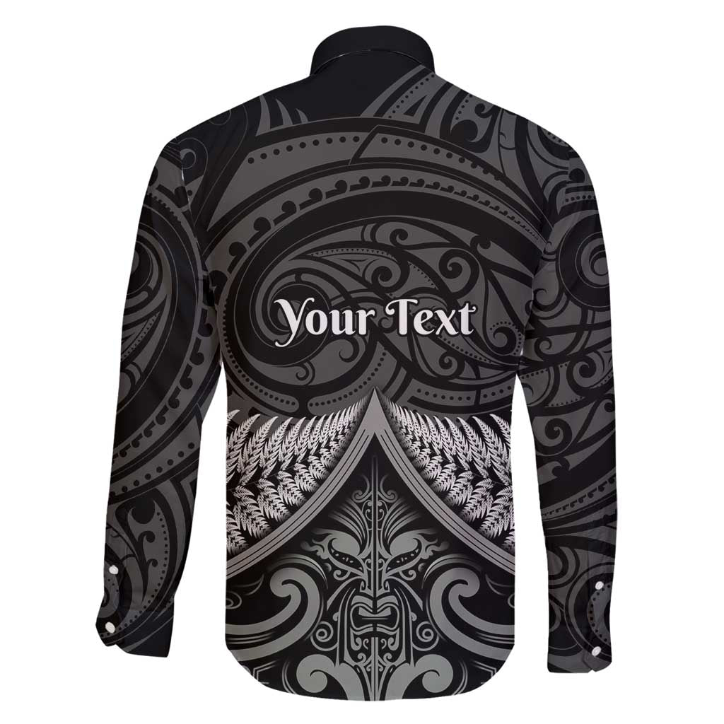 Personalised Toitu Te Tiriti Aotearoa Silver Fern Family Matching Off Shoulder Maxi Dress and Hawaiian Shirt New Zealand Maori Pattern LT01 - Polynesian Pride