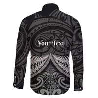 Personalised Toitu Te Tiriti Aotearoa Silver Fern Family Matching Short Sleeve Bodycon Dress and Hawaiian Shirt New Zealand Maori Pattern LT01 - Polynesian Pride