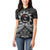 Personalised Toitu Te Tiriti Aotearoa Silver Fern Women Polo Shirt New Zealand Maori Pattern