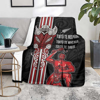 Toitu Te Reo Maori Toitu Te Whenua Toitu Te Tiriti Blanket Maori Warrior New Zealand LT01 - Polynesian Pride