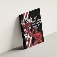 Toitu Te Reo Maori Toitu Te Whenua Toitu Te Tiriti Canvas Wall Art Maori Warrior New Zealand LT01 - Polynesian Pride