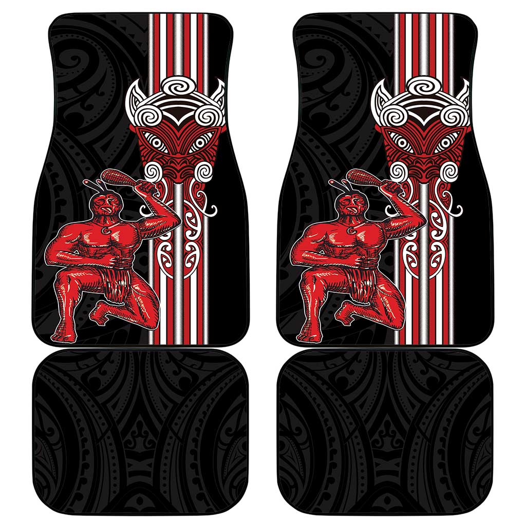 Toitu Te Reo Maori Toitu Te Whenua Toitu Te Tiriti Car Mats Maori Warrior New Zealand LT01 - Polynesian Pride
