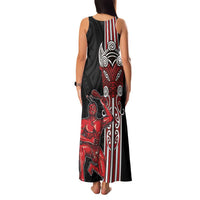 Toitu Te Reo Maori Toitu Te Whenua Toitu Te Tiriti Family Matching Tank Maxi Dress and Hawaiian Shirt Maori Warrior New Zealand LT01 - Polynesian Pride