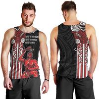Toitu Te Reo Maori Toitu Te Whenua Toitu Te Tiriti Men Tank Top Maori Warrior New Zealand LT01 - Polynesian Pride