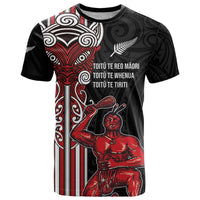 Toitu Te Reo Maori Toitu Te Whenua Toitu Te Tiriti T Shirt Maori Warrior New Zealand LT01 Black - Polynesian Pride